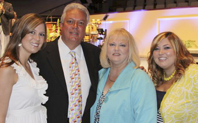 Michael and Terri with daughters Erin and Hayley